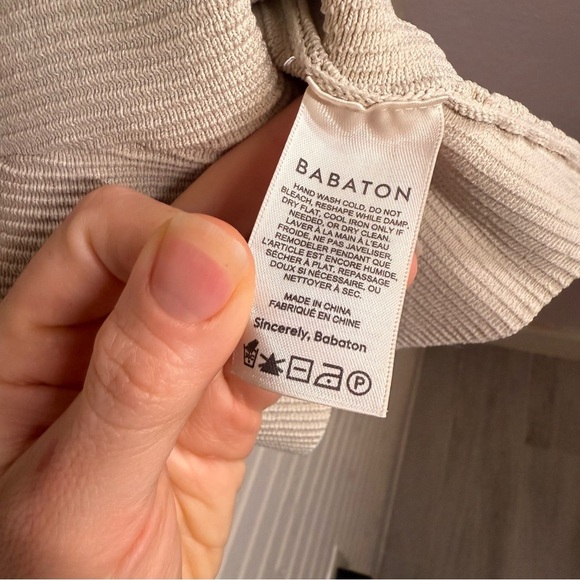 Babaton Cream Sculpt Knit One-shoulder Tank , Women’s Size Small - Picture 6 of 7